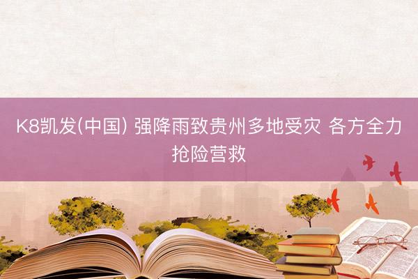 K8凯发(中国) 强降雨致贵州多地受灾 各方全力抢险营救