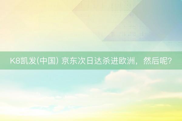 K8凯发(中国) 京东次日达杀进欧洲，然后呢？